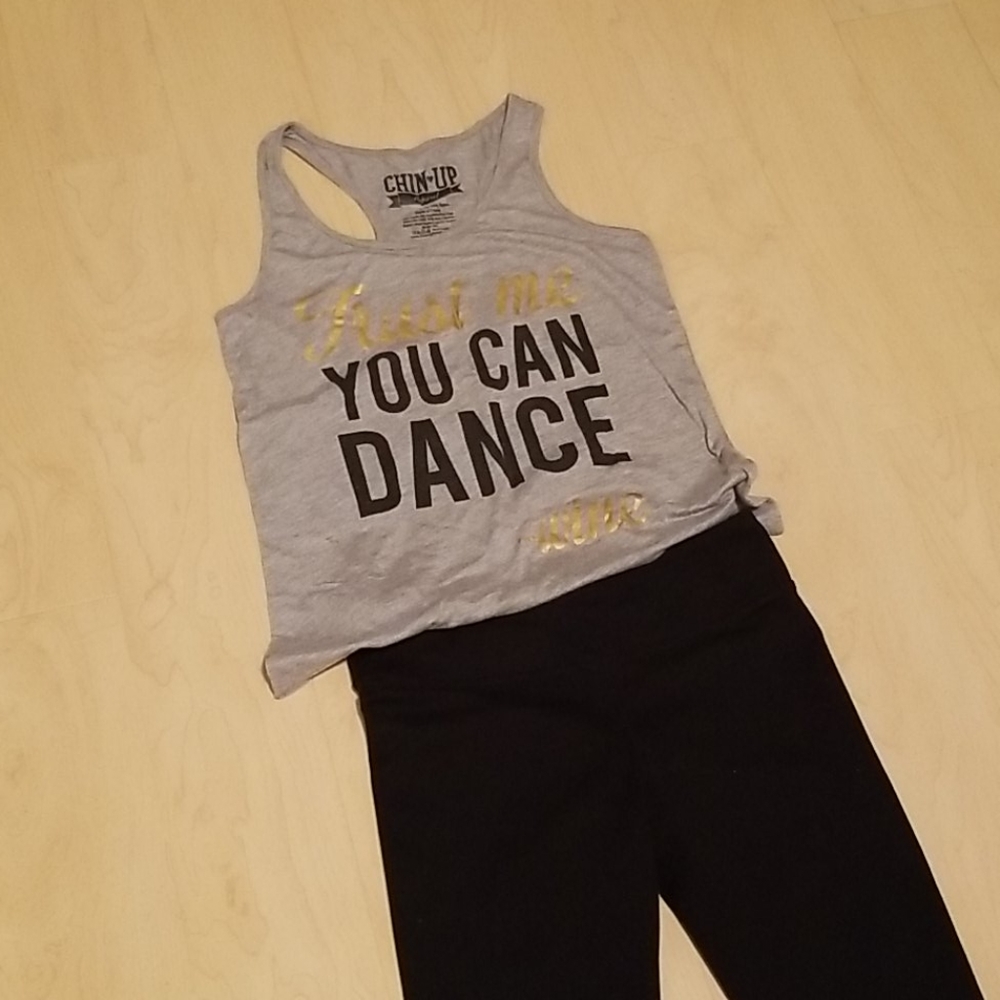 Fabletics cropped leggings/yoga pants + tank top